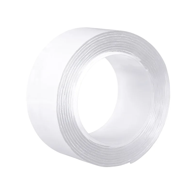 

Transparent Double-Sided Adhesive Tape Washable Reusable Adhesive Loop Glue Waterproof Anti-slip Sticker Household Magic Tape