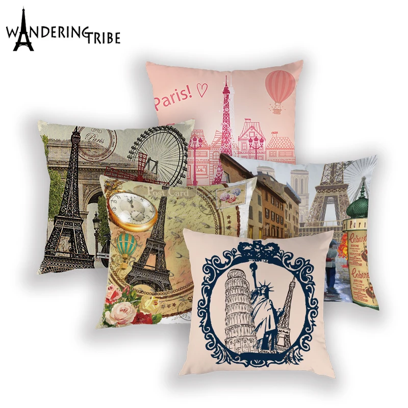 Retro Music Pattern Cushion Square Cover Pillow Case Decorative Gift AA