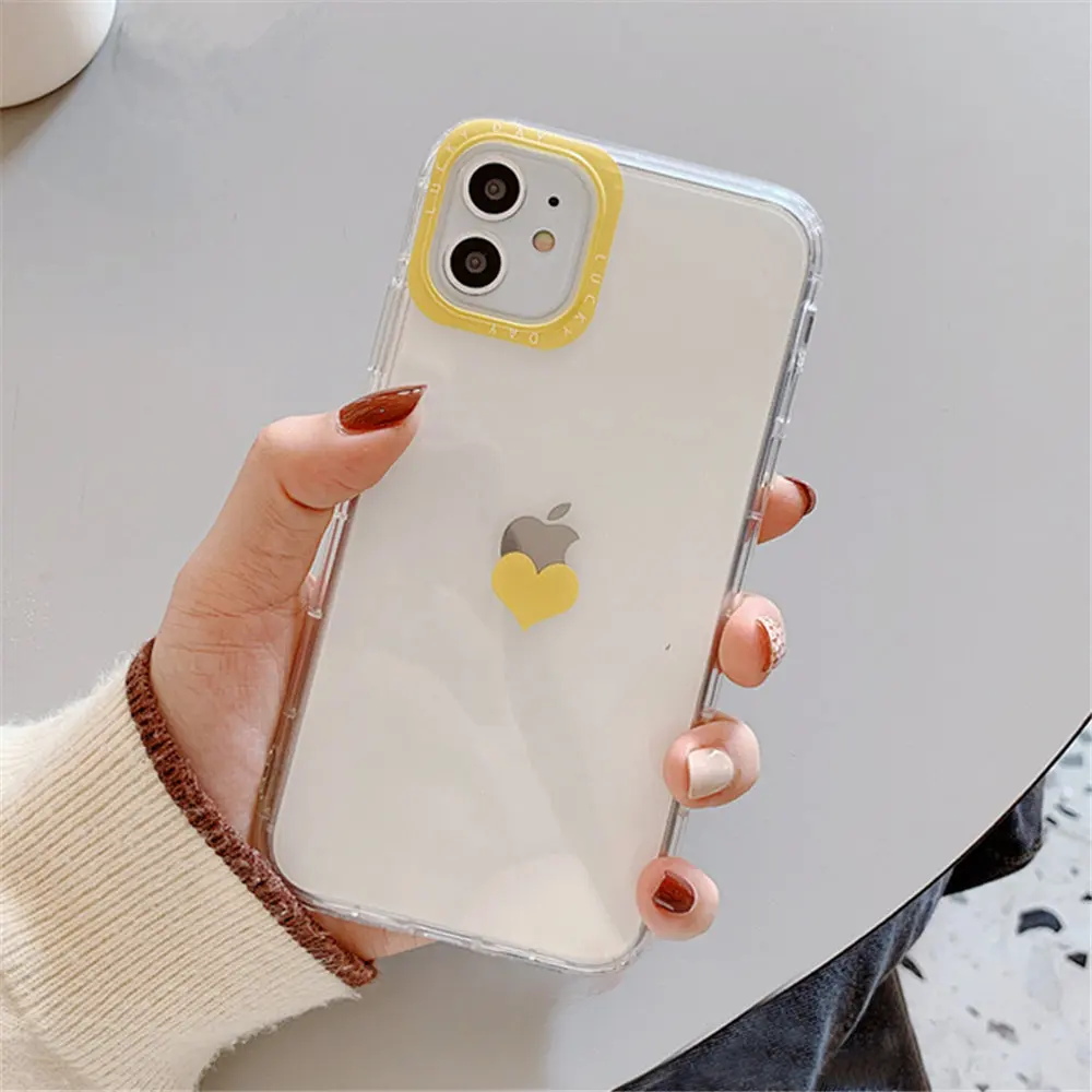 Противоударный чехол для iPhone 11 Pro XR X XS Max 7 8 Plus прозрачный мягкий из ТПУ с защитой