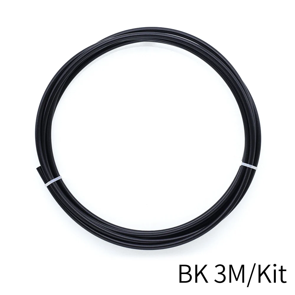 3m Black Велосипедный гидравлический дисковый тормозной кабель корпус масляная трубка труба горный велосипед тормозной шланг для Shimano SRAM 2,0x5,0 мм - Цвет: 3m Black