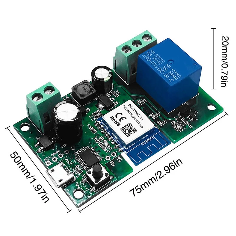 1CH одноканальный Jog Switch модуль WiFi реле беспроводное приложение голосовой пульт дистанционного управления синхронизация интеллектуальный пульт дистанционного управления