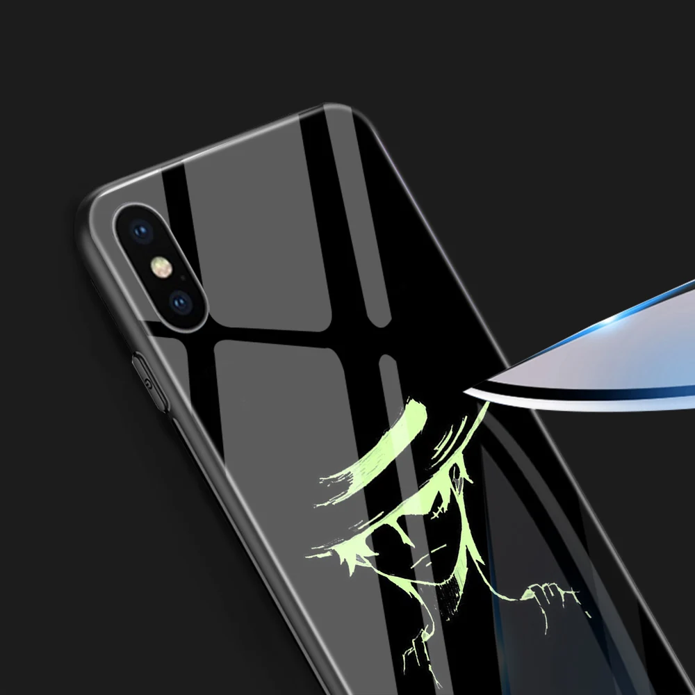 Ciciber мультфильм Одна деталь световая крышка для iPhone 11 Pro Max X Xs Max XR 7 8 6 6s Plus чехлы для телефонов из закаленного Стекло Coque Funda