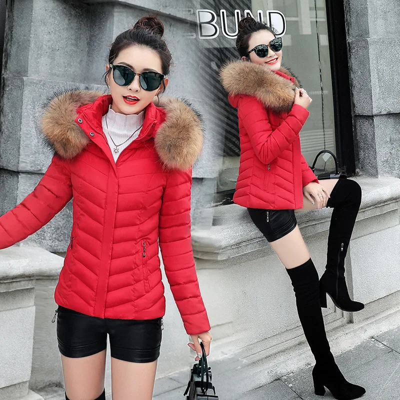 

Brand Fashion Winter New Style Cotton-padded Clothes Korean-style Casual Thick Slim Fit Short Cotton Coat Women's Cotton-padded