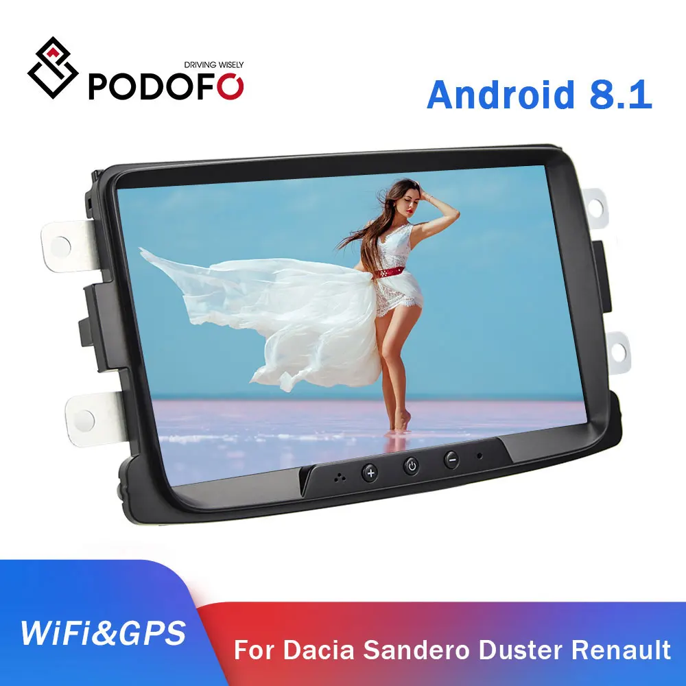  Podofo Android 8.1 Car Radio Autoradio 8'' HD 2 Din Touch Screen Auto Radio Car Stereo Video GPS MP