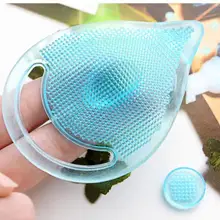 1 шт. профессиональный уход за кожей лица красота с Волшебные силиконовые овальные удаления угрей на лицо щетка Чистящая площадка скраб инструмент