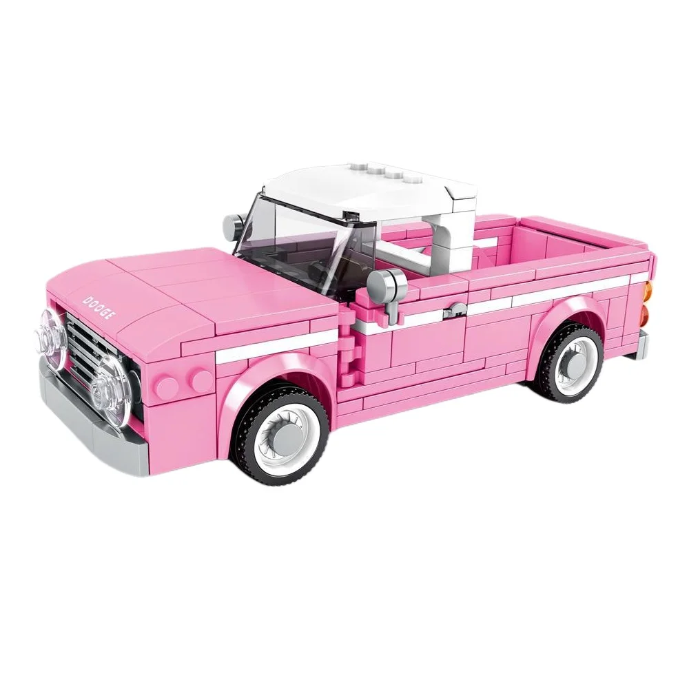 SEMBO Plastic Blocks Famous Car Model Building Bricks Cool Vehicle Educational Kids Toys for Children Juguetes Boy Birthday Gift images - 6