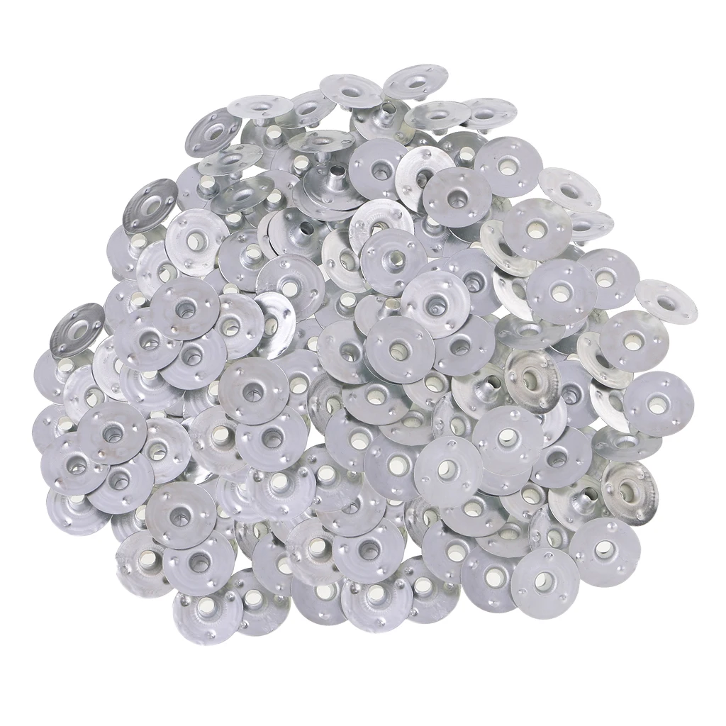 500 Piece Metal Candle Wick Tea Lights Votive Candle Wicks Self Centering Sustainers Tabs Base for Candle Making 12.5x3mm