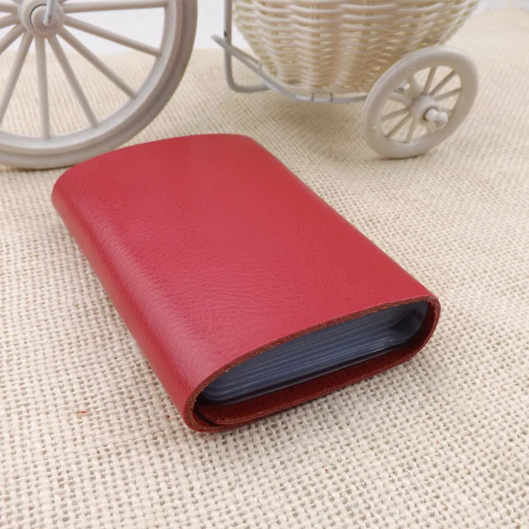 

Genuine Leather Card Bag Activity Credit Wallet Bank Gift Customization Wallet Advertisement Creative Wallet