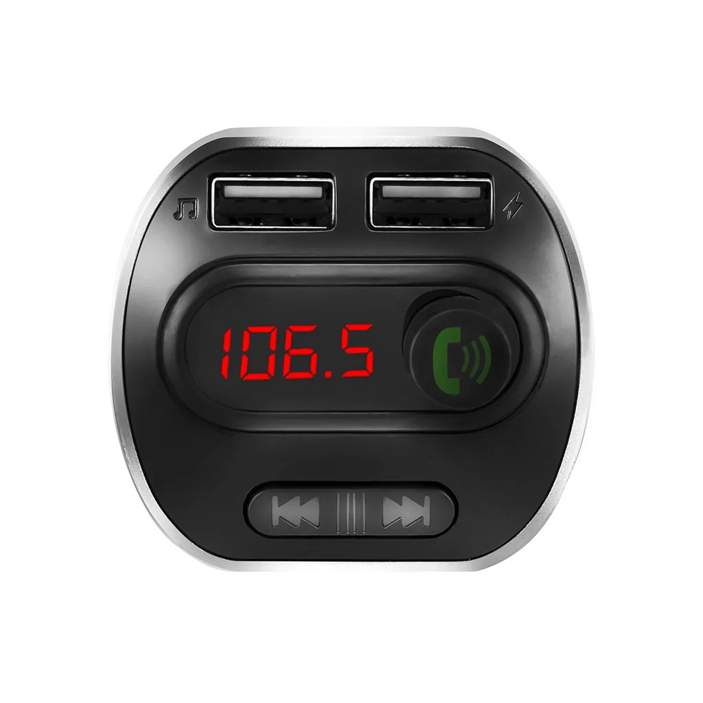 Музыкальный плеер воспроизводитель mp3 Bluetooth fm-передатчик MP3-плееры модулятор громкой связи двойной USB автомобильный комплект Поддержка TF карты U диск