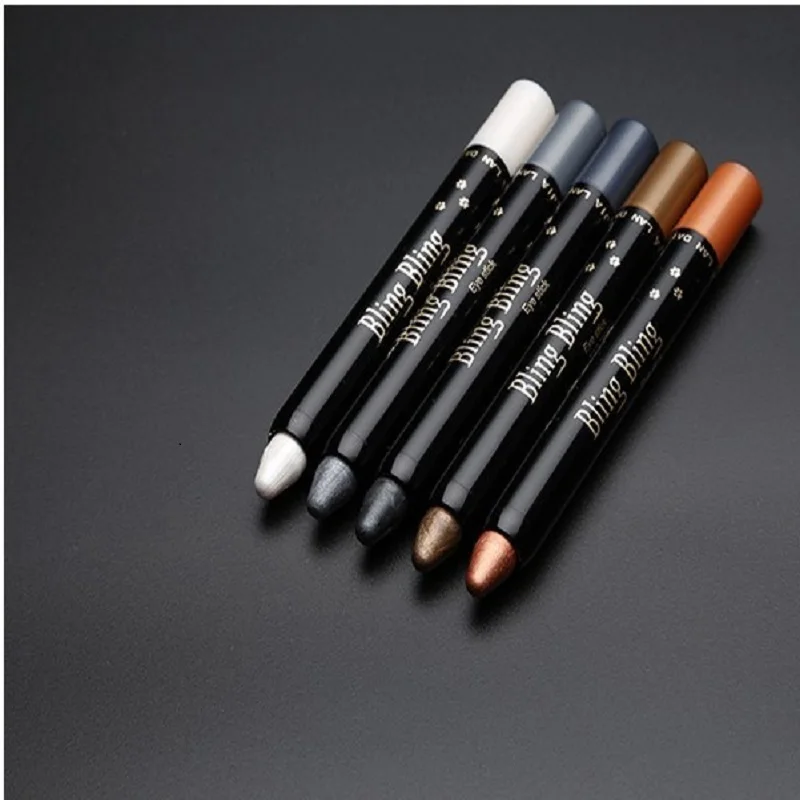 15 Color Highlighter Eyeshadow Pencil Waterproof Glitter Matte Nude Eye Shadow Makeup Pigment Cosmetics White Eyeliner Pen