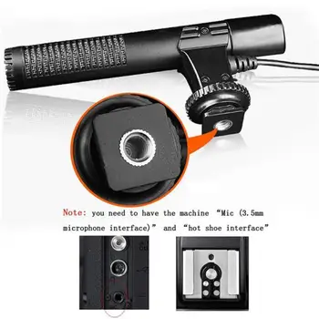 

MIC-01 SLR Stereo Microphone DSLR DV Camera Computer Recording News Professional Microphone Interview W6M2