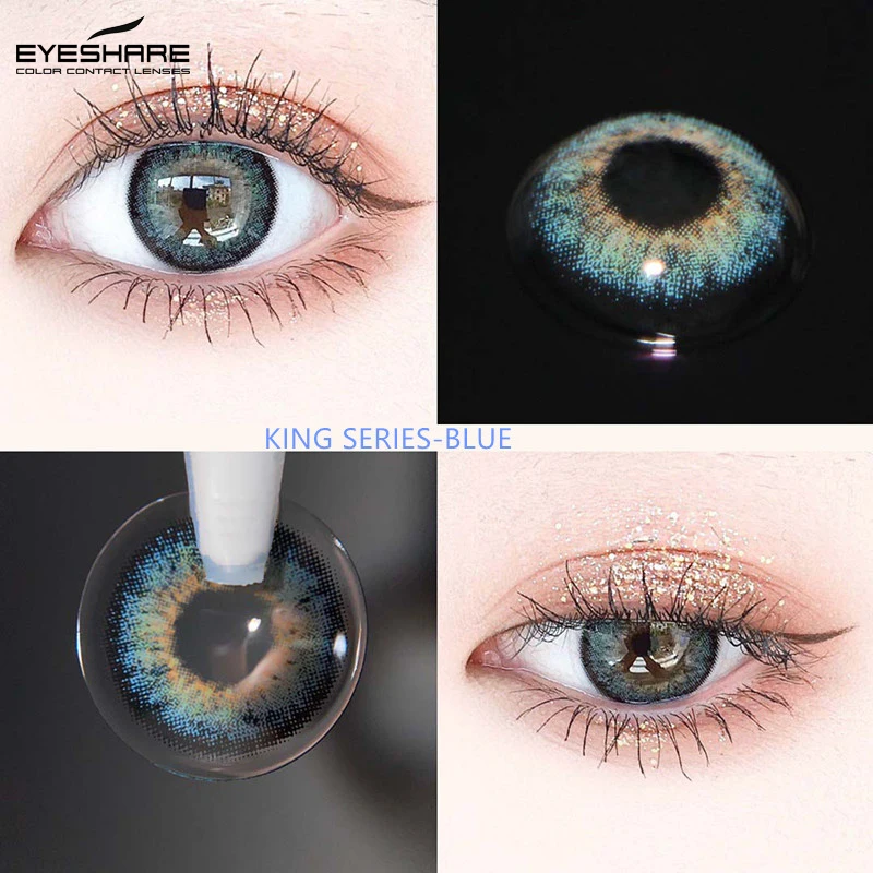Buena Compra EYESHARE-lentes de contacto de Color negro para chica mágica, lentes de contacto cosméticos, 1 par LWyK9GAg5