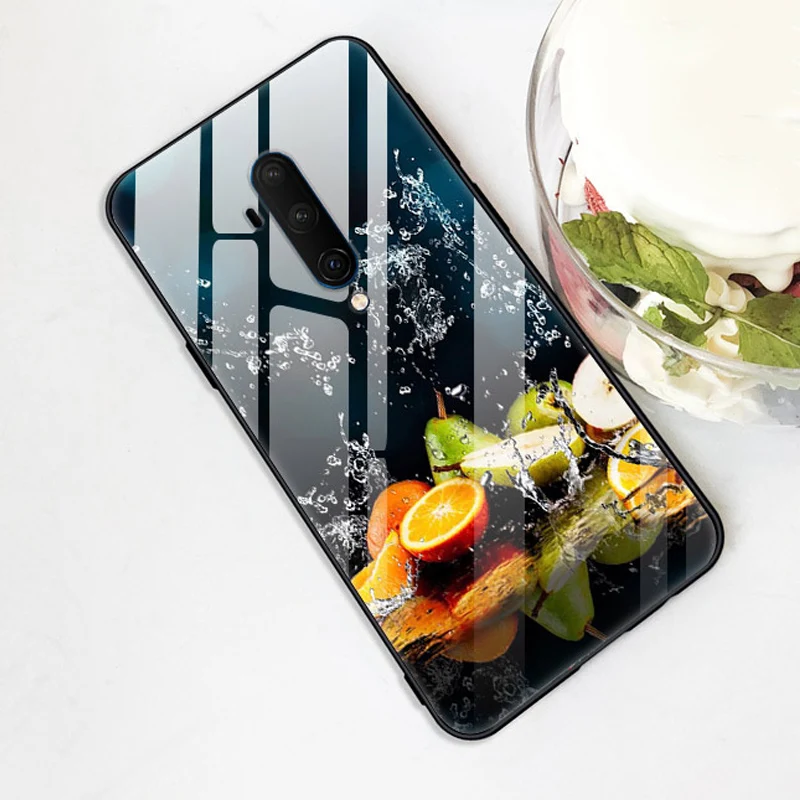 Для Oneplus 7 T Pro Чехол из закаленного стекла жесткий чехол для телефона для Oneplus 7TPro TPU бампер чехол s для One plus 7 T 7 T Pro