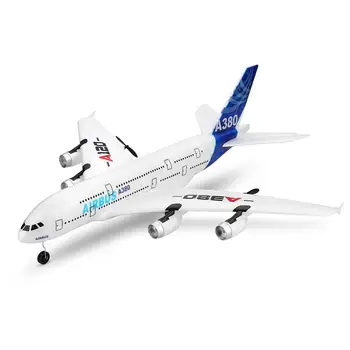 

XK A120 Wingspan 2.4GHz 3CH RC Airplane Model Fixed Wing with Transmitter Toy USB charging Dual back pusher powers