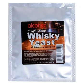 

Yeast alcohol turbo for self-government, whiskey, rum, vodka, Braga alcotec single strain whisky, 23g
