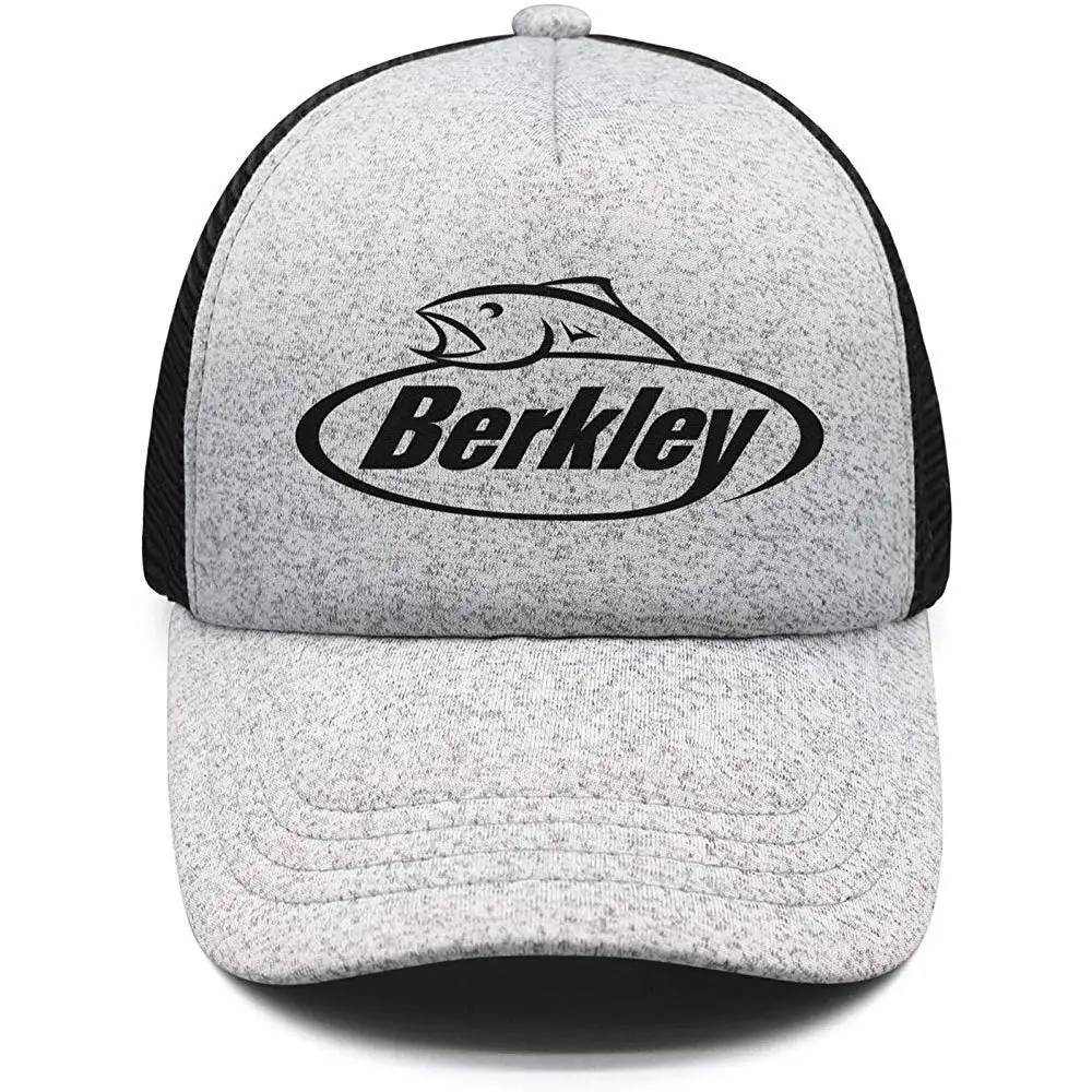 Плоские поля Регулируемая сетка унисекс-черный-Berkley-Fishing-Logo-Dad Hat cap