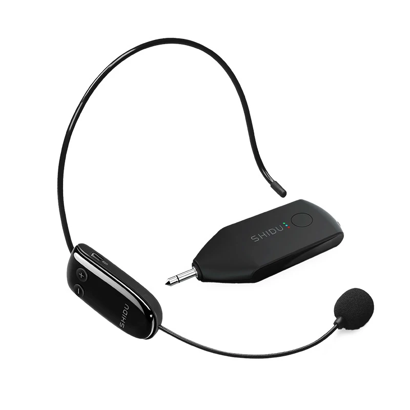 Portable UHF Wireless Headset Microphone Multifunction Handsfree
