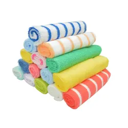 8PCS/Lot Baby Nursery Hand Towel Super Soft Flannel Kids Hand Towel Colorful Cute Cartoon Hanging Hand Towels
