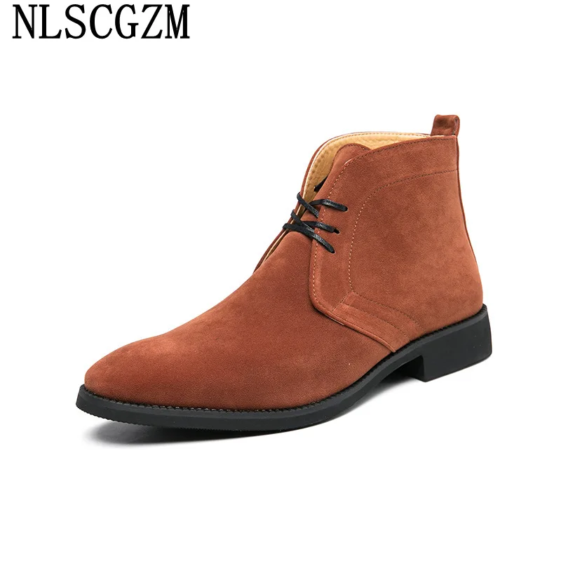 

Suede Shoes Men Ankle Boots for Men Male Black Boots Mens Boots Casual Man Shoes Office 2024 Zapatos De Vestir De Los Hombres