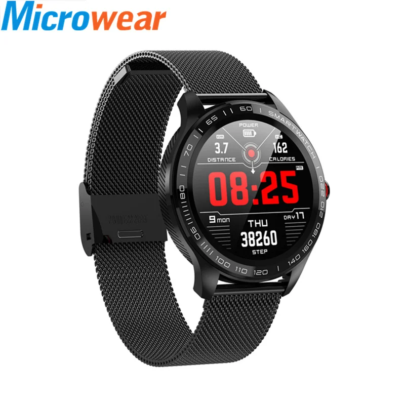 

Smart Watch L9 1.3inch IP68 Waterproof Smartwatch ECG Heart Rate Monitor Blood Pressure Oxygen Sleep Monitor for Iphone Android