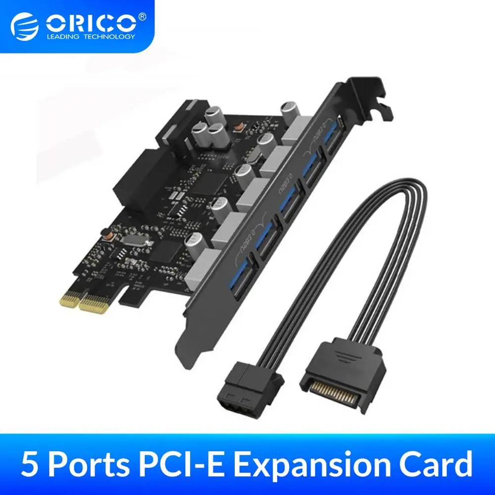 orico 5-port usb 3.0 pci express card orico 5-port usb 3.0 pci express card