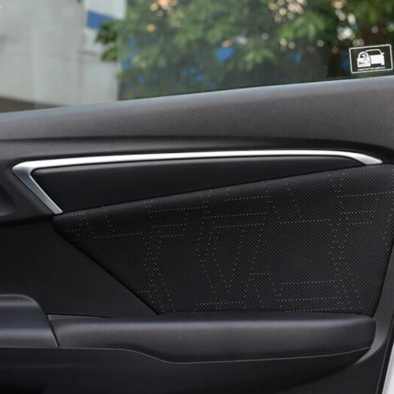 Per accessori Honda FIT JAZZ 2013 2014 2015 2016 2017 car styling Door Interior Decoration strip frame cover trim - Image 2