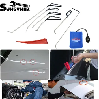

Rods Tools Hail Repair Kit Paintless Dent Removal Puller Sets Car Door Dings Repair Hand Tools (8 Pieces)