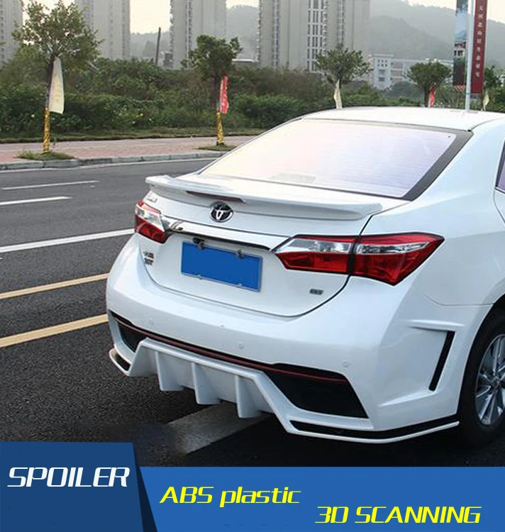 Alerón trasero de alta calidad para alerón de Color imprimación Toyota Corolla, Material ABS, nuevo|rear spoiler|spoiler for toyotacar rear - AliExpress
