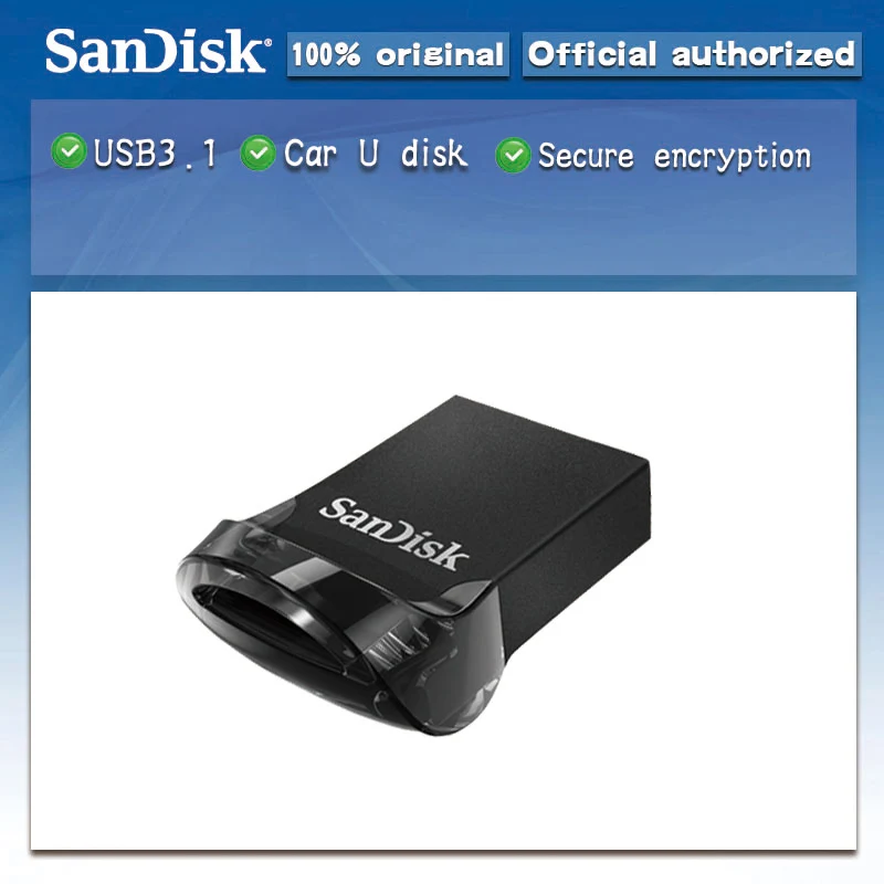 Флеш-накопитель sandisk, 32 ГБ, мини USB флеш-накопитель, 128 ГБ, 64 ГБ, 16 ГБ, до 130 м/с, usb 3,0, флешки