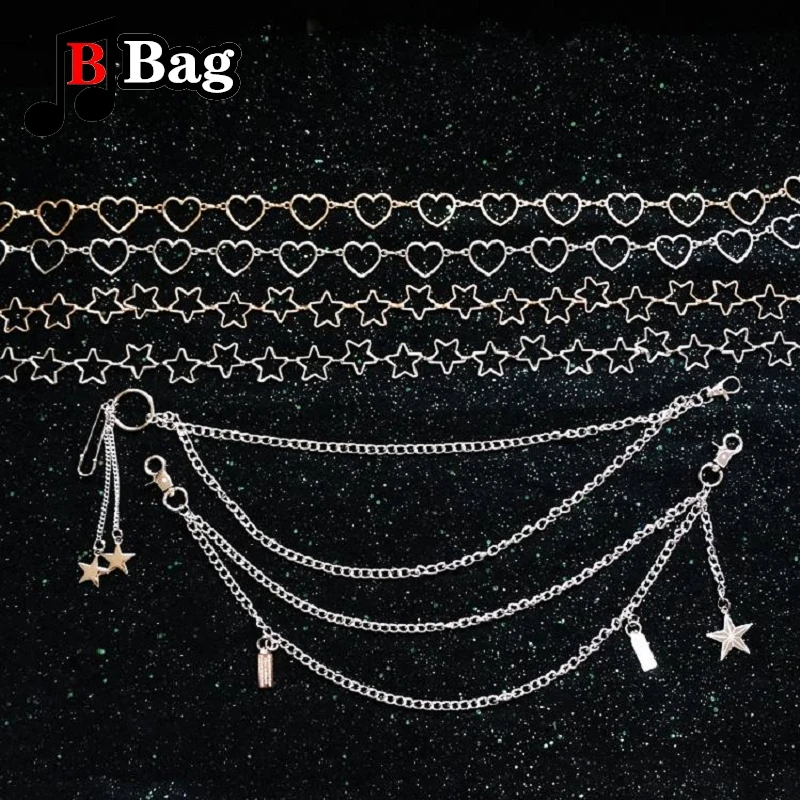 Ita Bag Chain Accessories decoration Double layer Gold silver colors