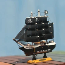 Подарок Деревянные Парусные корабль модельная лодка рабочего стола дети офис игрушка парусник сделанное вручную украшение для дома миниатюры в европейском стиле