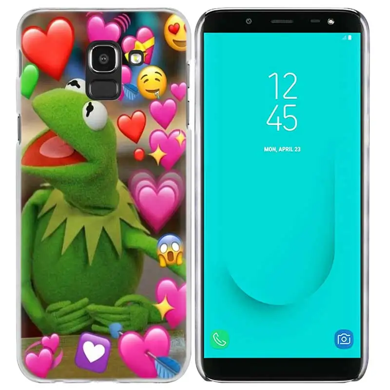 Лягушонок Кермит чехол для samsung Galaxy A50 A80 A70 A60 A40 A30 A20 A20e A10 A9 A7 A6 плюс Note 8 9 10 Pro