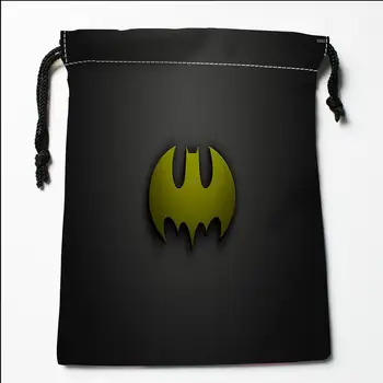 

Custom Batman Logo Drawstring Bags Printing Fashion Travel Storage Mini Pouch Swim Hiking Toy Bag Size 18x22cm#20200616-2