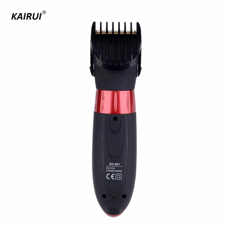 Kairui триммер для волос водостойкий клипер Регулируемая длина реза перезаряжаемая Мужская бритва тихий резак для детей