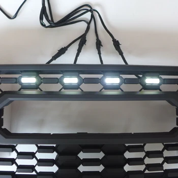 

ABS LED Grille Light Bulbs Car Auto White Front For Toyota Tacoma TRD 2016-2019