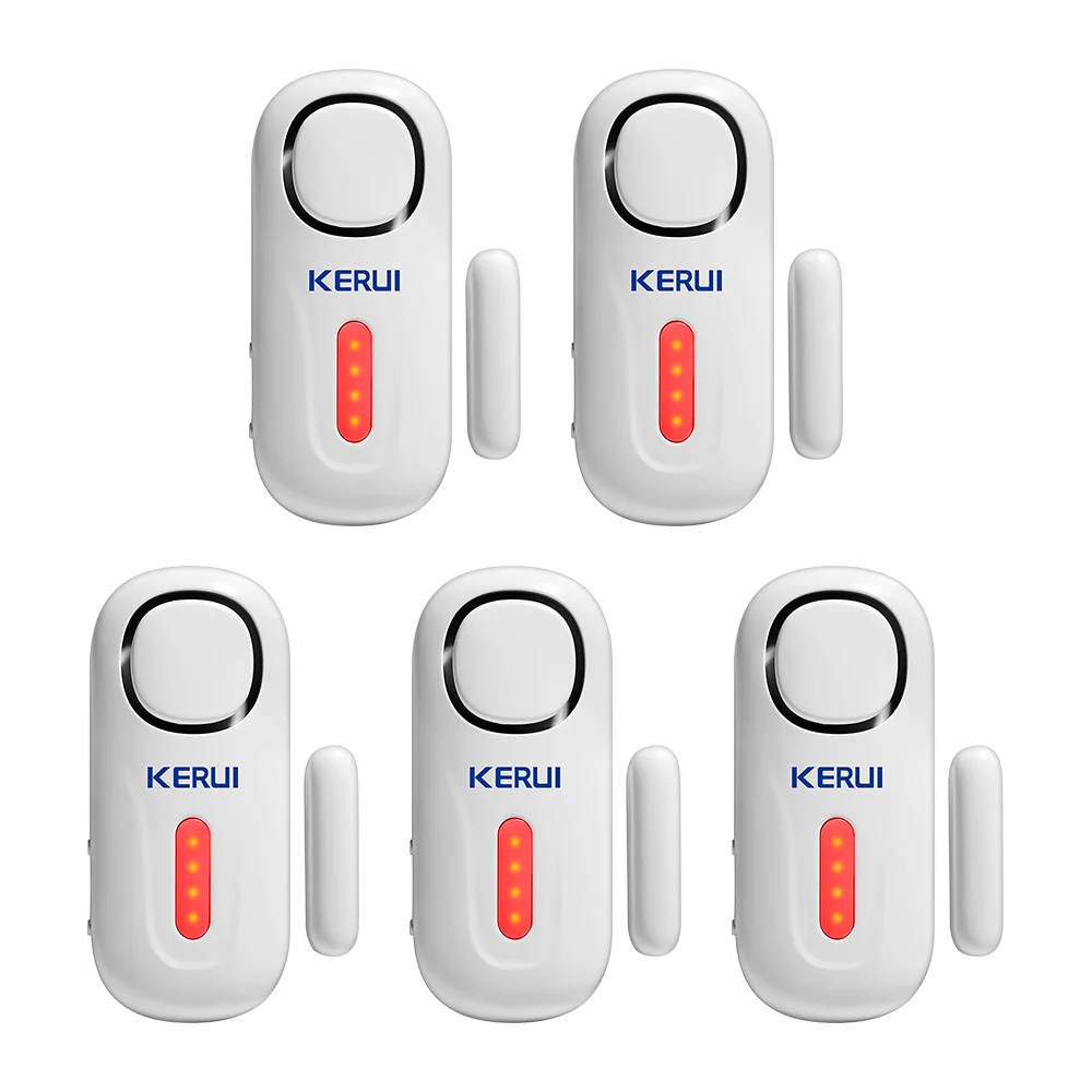 KERUI Home Security Drahtlose Tür Sensor Alarm 433MHz Batterie Netzteil Intelligente Led-anzeige Türen Windows Schutzpatron KERUI Home Security Drahtlose Tür Sensor Alarm 433MHz Batterie Netzteil Intelligente Led-anzeige Türen Windows Schutzpatron