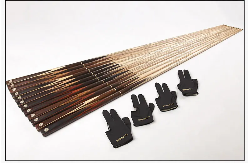 YCPOWER 12 созвездий модели tacos de snooker cue 3/4 с наконечником Мел перчатки
