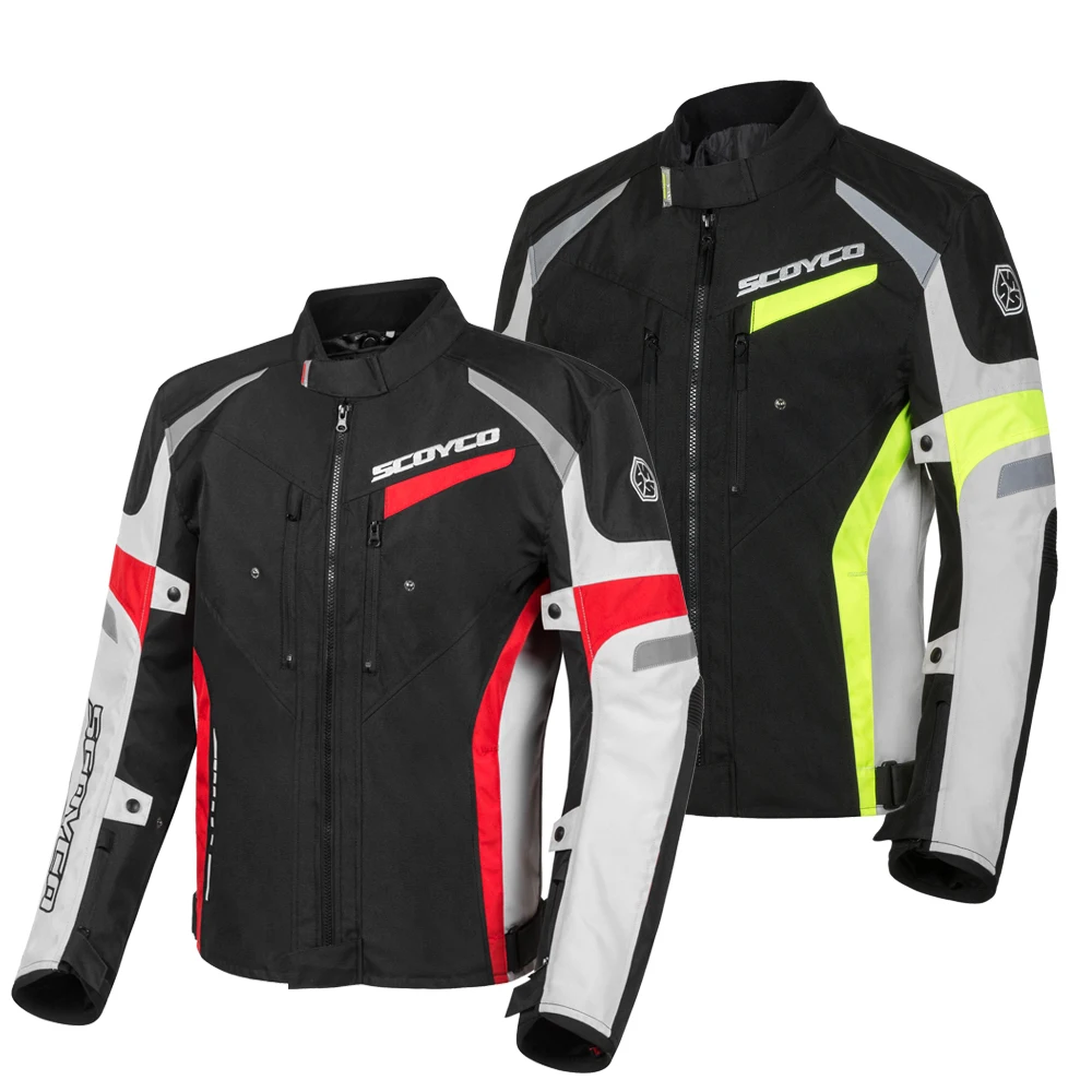 SCOYCO мотоциклетная куртка, водонепроницаемая мотоциклетная Защитная мотоциклетная куртка, куртка для мотогонок
