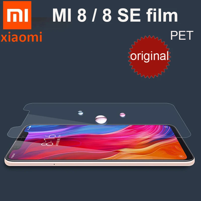 

100% Original xiaomi brand MI 8 / MI8 SE Screen Protector PET Material ultra clear Film M8 ( not tempered Glass )