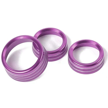 

Air Conditioner Switch CD Button Knob for Dodge Challenger Charger 2015-2019(Aluminum Alloy Purple)
