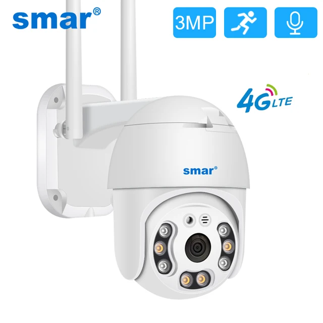Smr 4G כרטיס ה SIM WiFi מצלמה 1080P 3MP PTZ IP מצלמה חיצוני טלוויזיה במעגל סגור אלחוטי אבטחת בית שני דרך אודיו ICSEE APP|Surveillnce Cmers|  