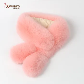 

Ladies Winter Thick Real Fox Fur Scarf Solid Color Candy Color Scarf Shawl Collar Warm Neck Imitation Rabbit Ears Cute Scarf.