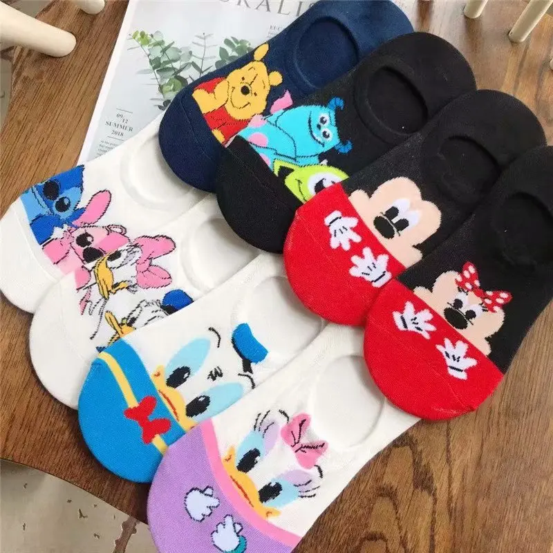 IVYYE, Микки поросенок тигр, модные носки с символикой аниме, повседневные короткие носки Лидер продаж, летние хлопковые носки для женщин и девушек