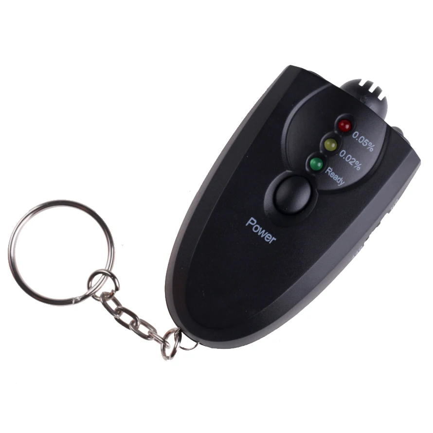 Mini Alcohol Breath Tester Breathalyzer Analyzer Detector Test Keychain Breathalizer Breathalyser Device LCD Screen New alcohol tester,breath alcohol tester