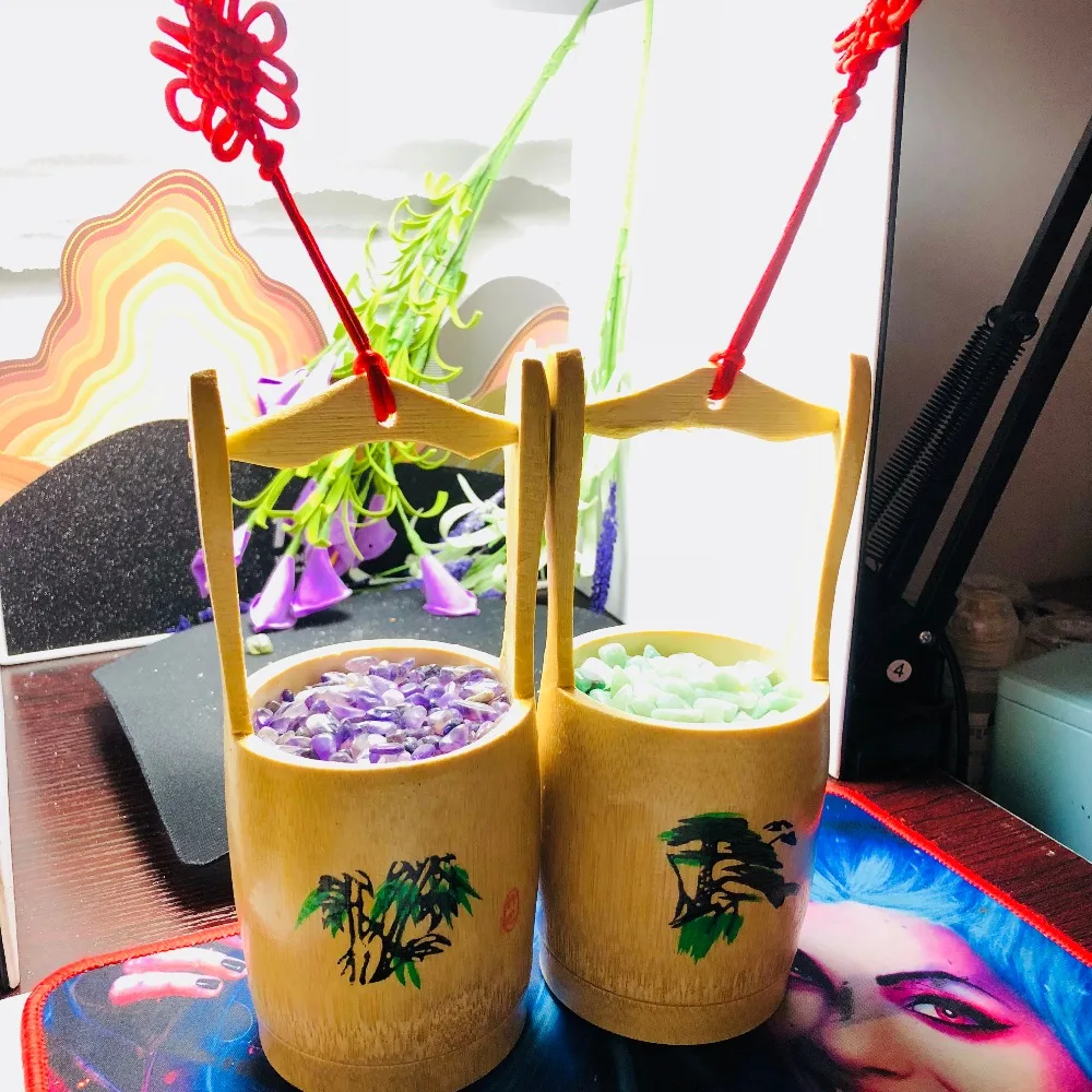1000 г! плечевые гравия украшения, виноградный камень, красный кроличий волос, фантазийный Аметист гравий