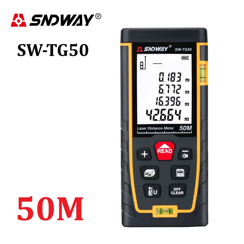 80pcs sw-tg50 50m laser distance meter range finder rangefinder tape measure ruler tools tester | Инструменты