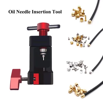 

Bike Repair Tools Oil Bleed Pipeline Connector Head Bike Oiling Needle Inserting Aid Tool Oil Needle Push Bicycle Maintenance To