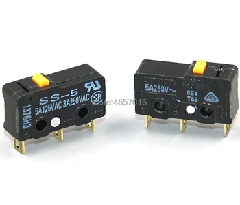 

10pcs/pack original imported SS-5 limit switch Omron micro switch 1.47N pure silver contacts Free shipping