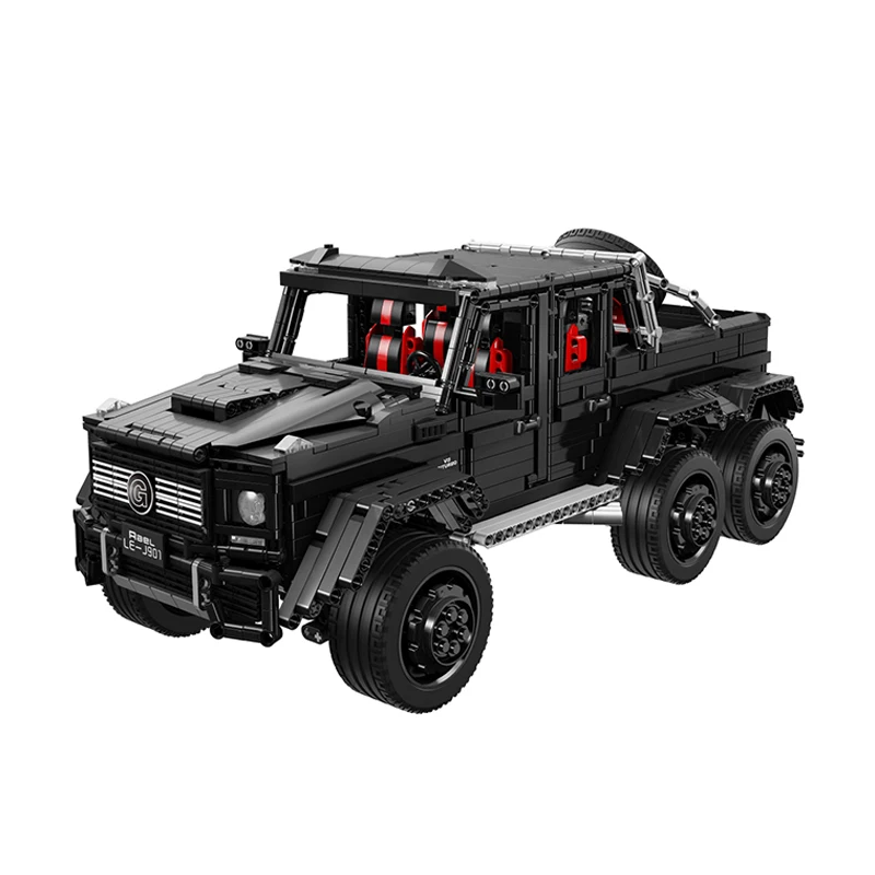 Масштаб 1:8 AMG G63 6X6 совместимый Technic MOC строительные блоки кирпичи развивающие игрушки дни рождения Gfits для мальчика - Цвет: NO MOTOR