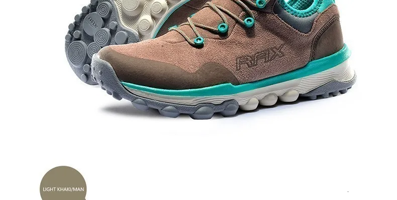 RAX Женская походная обувь Легкие уличные спортивные кроссовки для женщин кожаные противоскользящие треккинговые ботинки Горные обувь для туризма